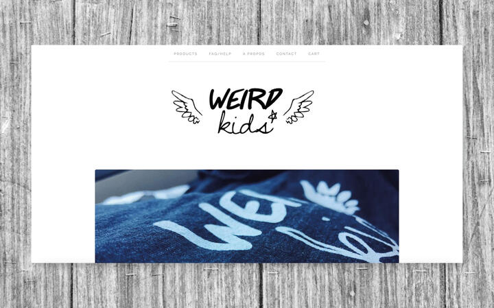 Weird Kids website